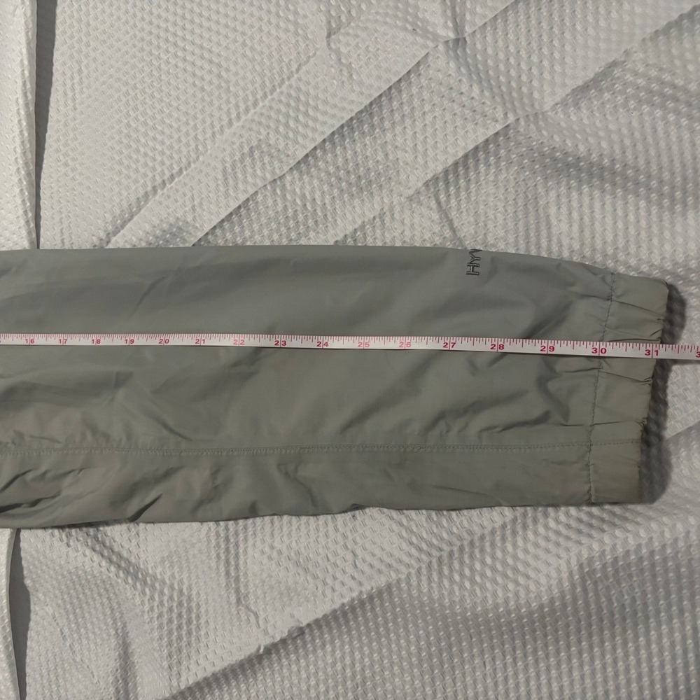 The North Face HyVent Rain Jacket Womens L Grey Orange Mesh Lined Hooded Shell - Picture 15 of 15